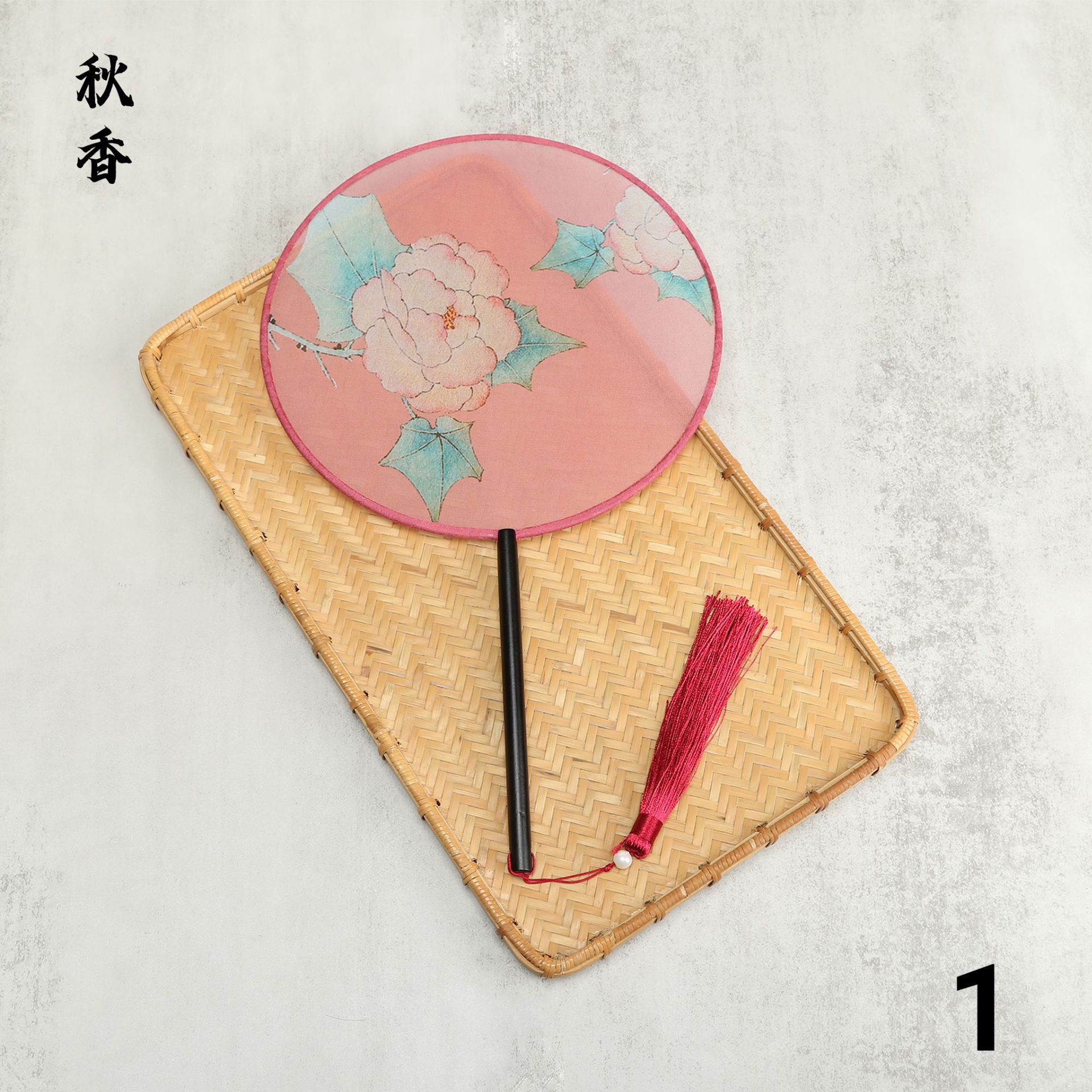 Creativo mantingfang tema estilo antiguo ventilador de la danza al por mayor ventilador de dama de honor estilo chino nuevo ventilador de corte clásico chino