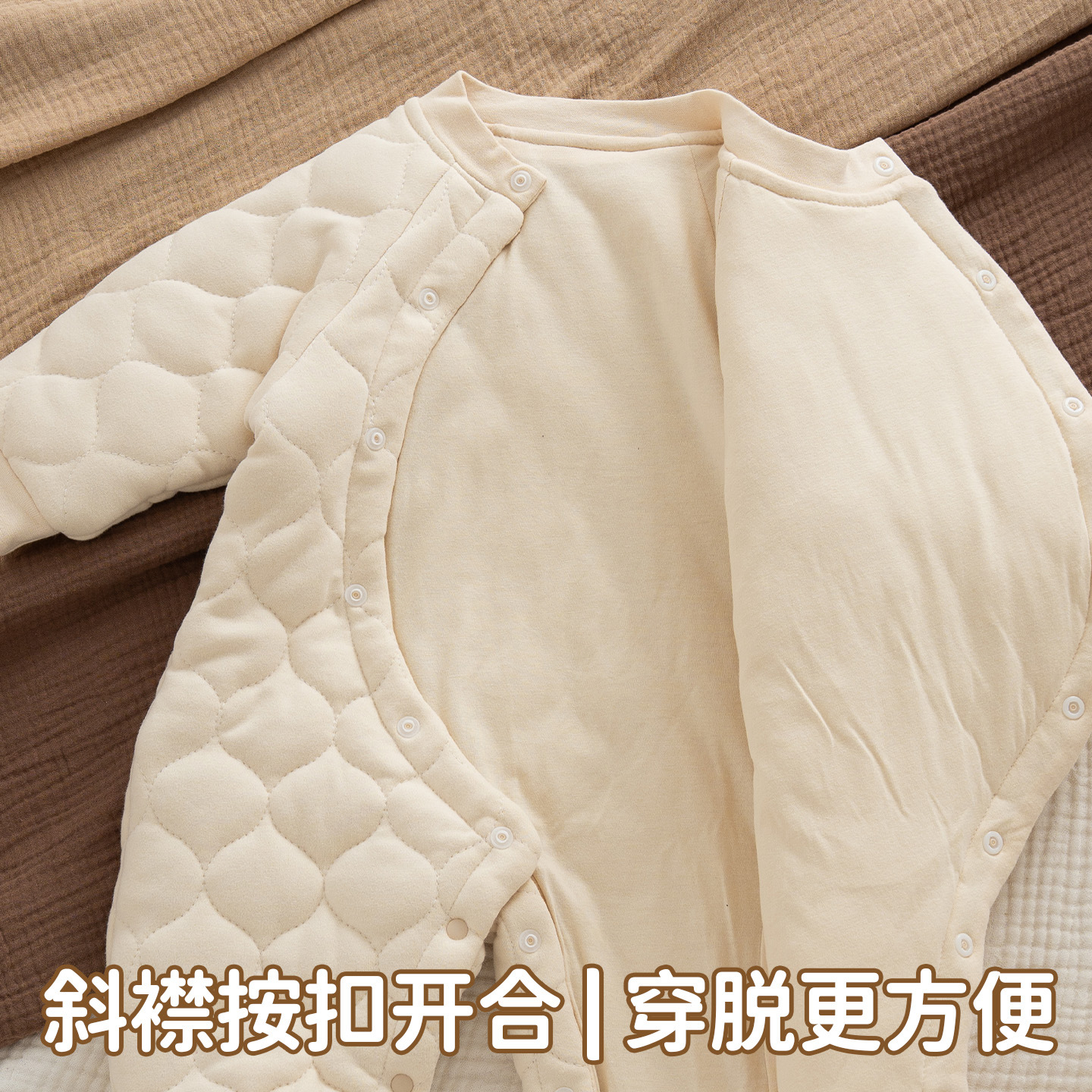 Estilo coreano nuevo Otoño e Invierno ins estilo bebé mono bebé mameluco caliente mameluco algodón engrosado algodón acolchado chaqueta al por mayor