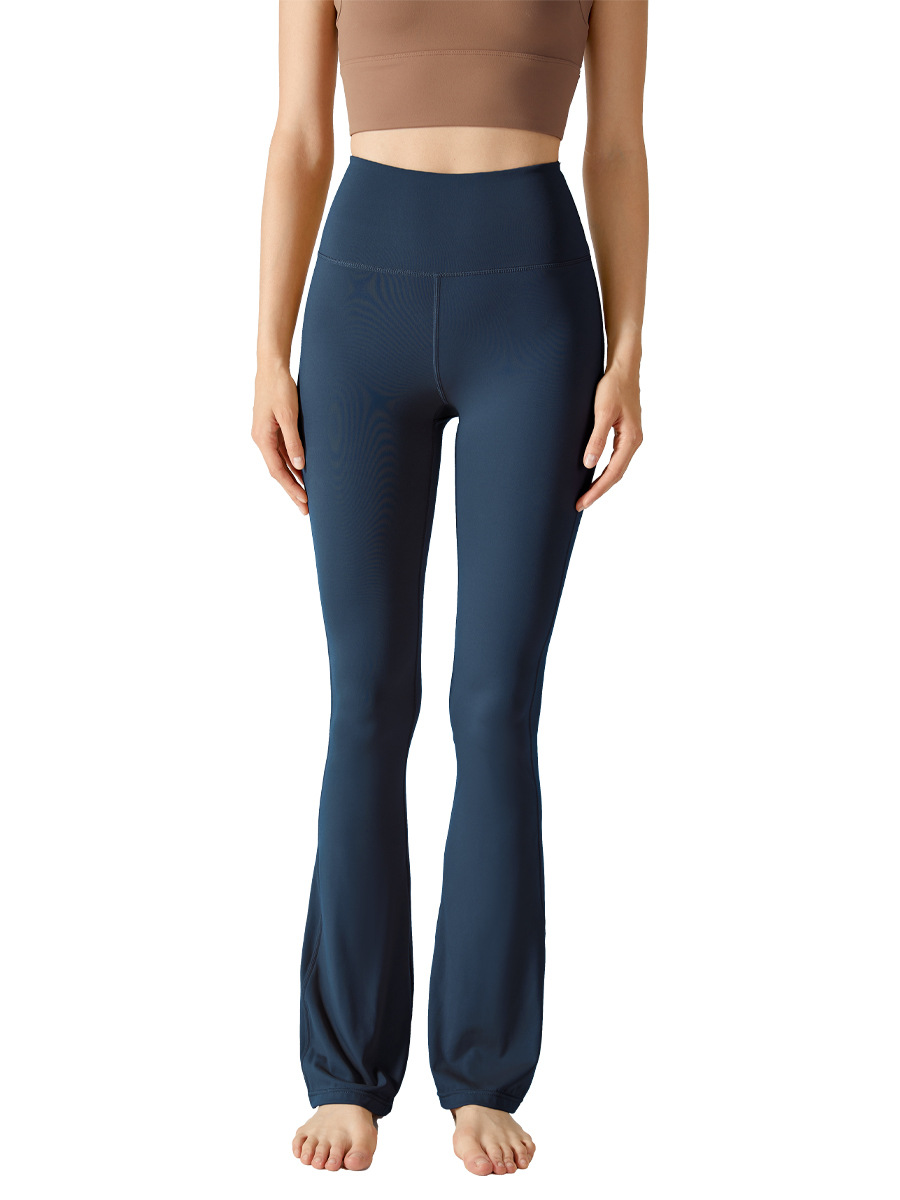 Pantalones de yoga micro acampanados europeos y americanos cintura alta Levantamiento de cadera desgaste exterior pilates pantalones de fitness profesionales Pantalones deportivos ajustados para mujeres verano