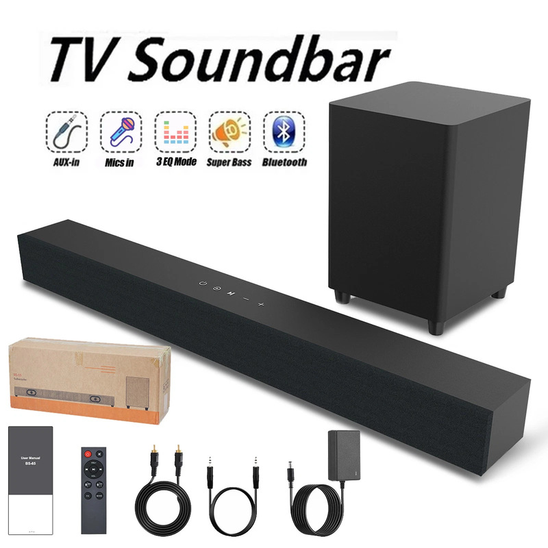 New Temu Long Strip 2.1 Soundbar with Subwoofer for Tv, Computer, Home Theater, Bluetooth Speaker, Echo Wall Sound