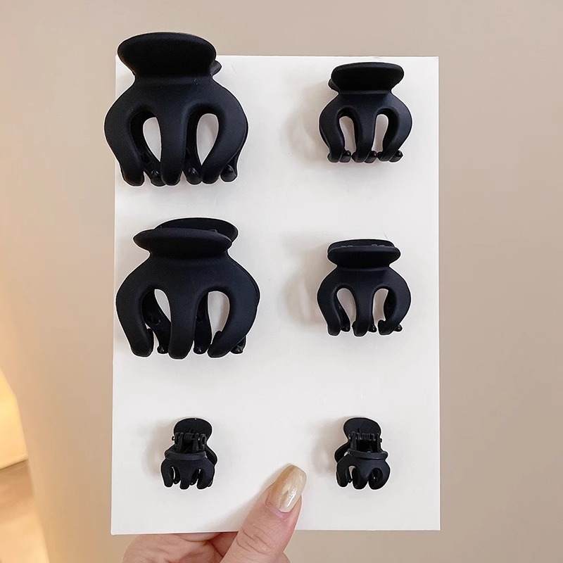 Horquilla de calabaza esmerilada de alta calidad, temperamento femenino, pinza de agarre grande, parte posterior de la cabeza, pinza de tiburón, clip de tiburón, tocado, horquilla