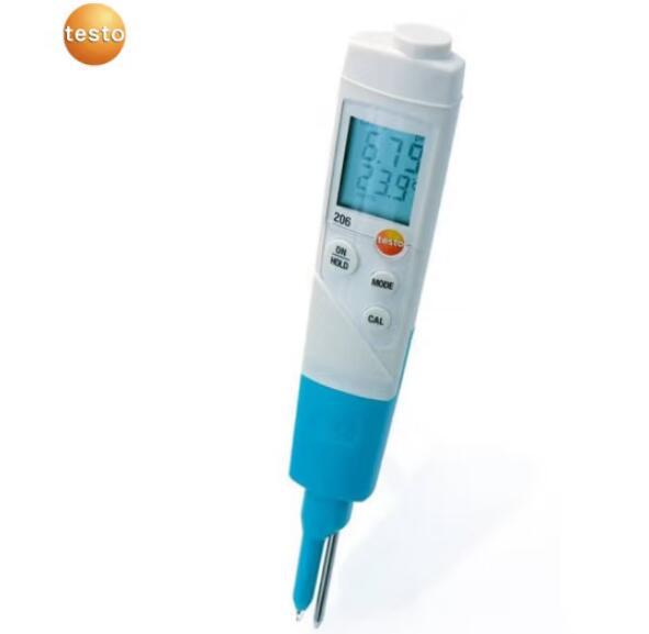 testo206-pH1便携式pH酸碱度温度测量仪testo206-PH2液体半固体PH