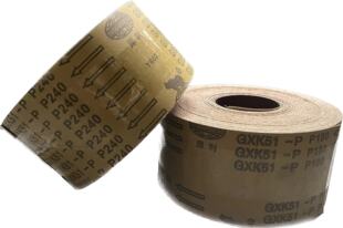 Sharp brand hard cloth roll GXK51-P hand-torn abrasive cloth roll 100MM * 50 size shoe hardware polishing woodworking abrasive paper