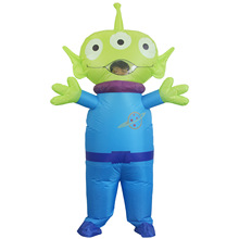 跨境万圣节粉色猪考拉充气服搞怪卡通人偶全身充气服舞会演出服