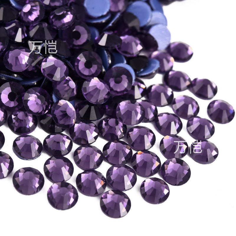 爆発的な輝きの平底イミテーションオパールラインストーン、衣類用アクセサリー、電気メッキガラスラインストーン、大型装飾品、DIYジュエリーアクセサリー材料