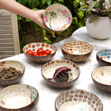 越南贝壳椰子壳碗民宿零食碗水果碗钥匙收纳碗坚果瓜子花生干果盘