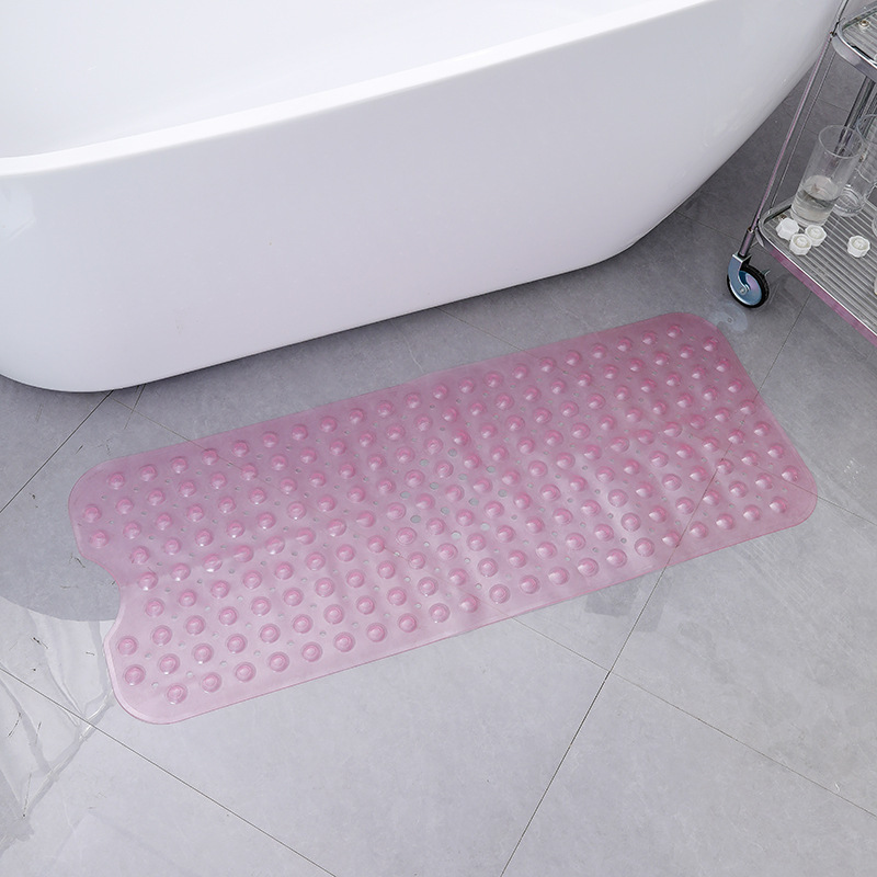 浴室滑り止めマット卸売り吸盤付きバスマットトイレ専用家庭用転倒防止環境保護pvcマット40*100|undefined