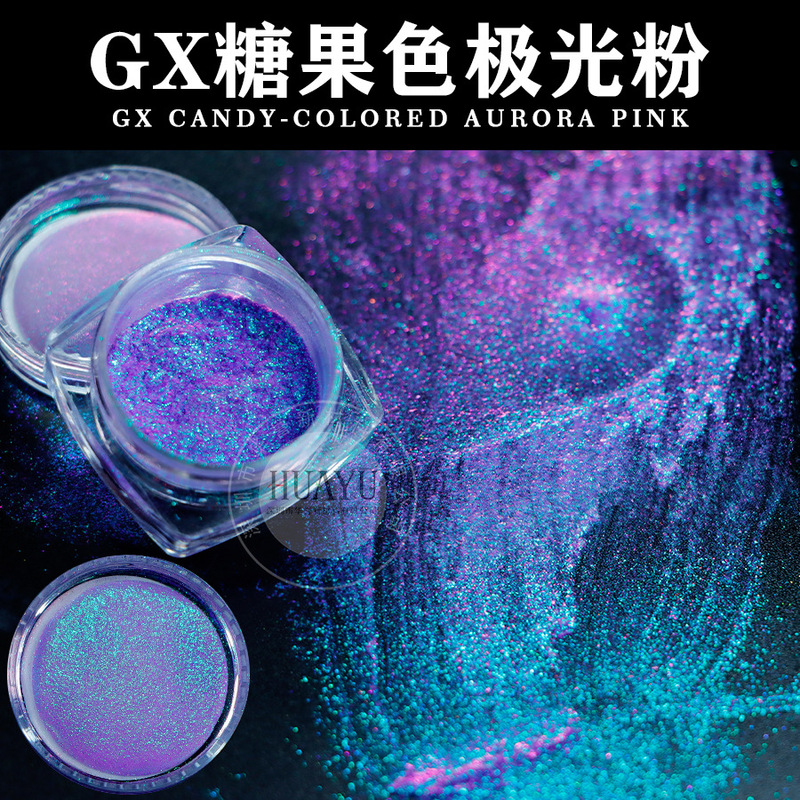 Cross-Border Popular Optical Chameleon Nail Art Aurora Powder Polarized Iridescent Neon Powder DIY Resin Glitter Powder 1g Pack Cross-Border Popular Optical Chameleon Nail Art Aurora Powder Polarized Iridescent Neon Powder DIY Resin Glitter Powder 1g Pack