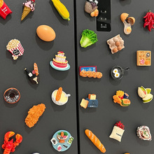 冰箱贴磁贴3d立体食玩装饰吸铁石ins风个性创意摆件磁性贴中
