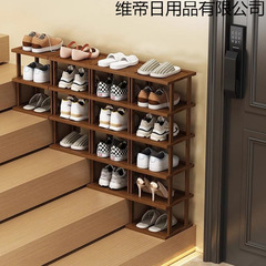 楼梯鞋架阶梯式窄高门口置物架放楼梯上的鞋架子转角入户门鞋柜