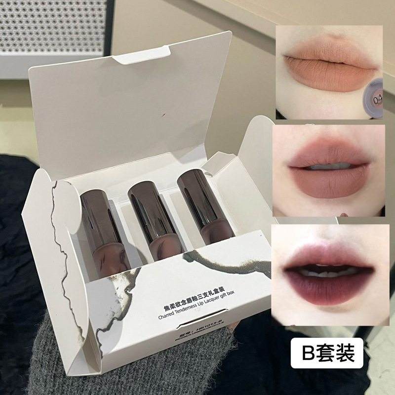 HERORANGE ~ 焦柔は唇釉薬の霧面のつや消しのシルクの毛が抜けにくいです。|undefined