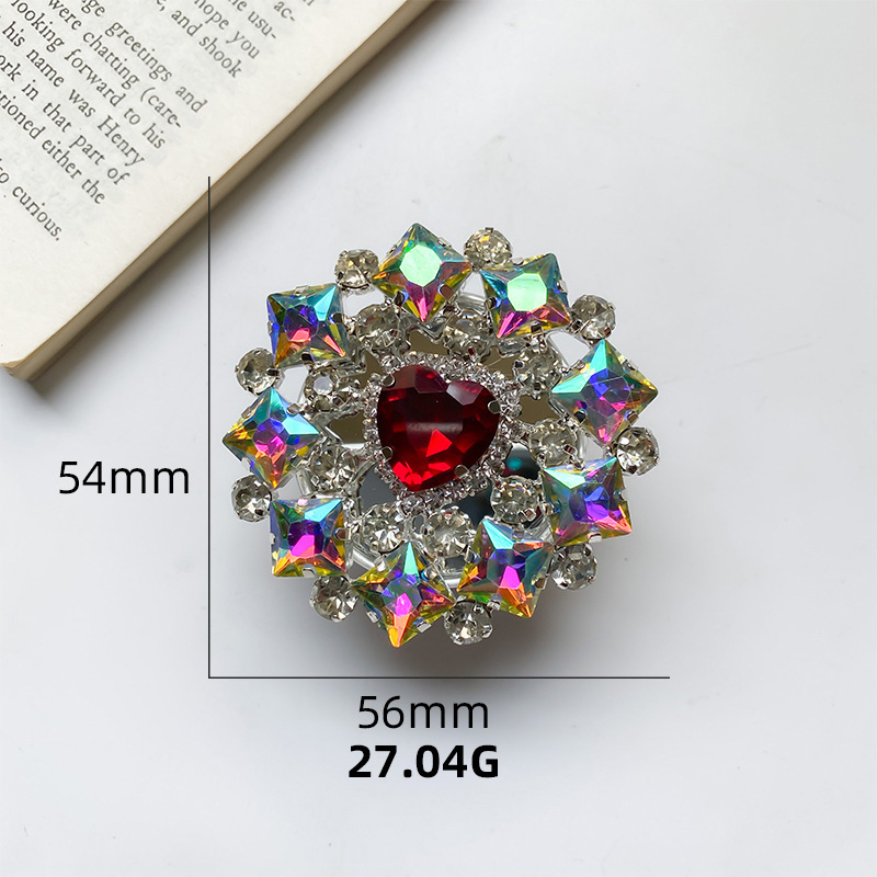 Support d'airbag de téléphone en strass de style Instagram coréen, bureau luxueux et portable, support paresseux, coussin d'air_voghion.com