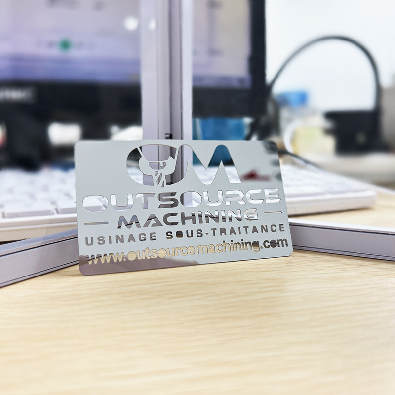 不锈钢全镜面材料腐蚀镂空字母自定义尺寸爱的礼物小卡反腐蚀工艺