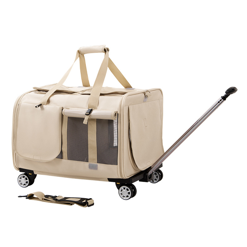 Maleta trolley para mascotas, desmontable, para gatos y perros