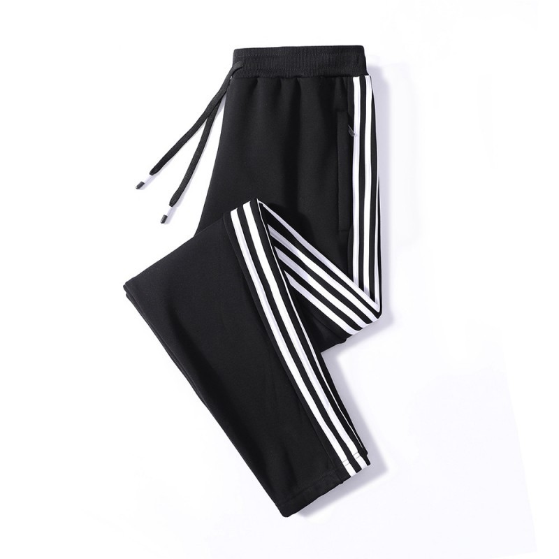 Algodón puro de cuatro colores L - 8XL grasa 95 algodón 2023 nuevo otoño y invierno para hombres tres barras sueltas y veludo