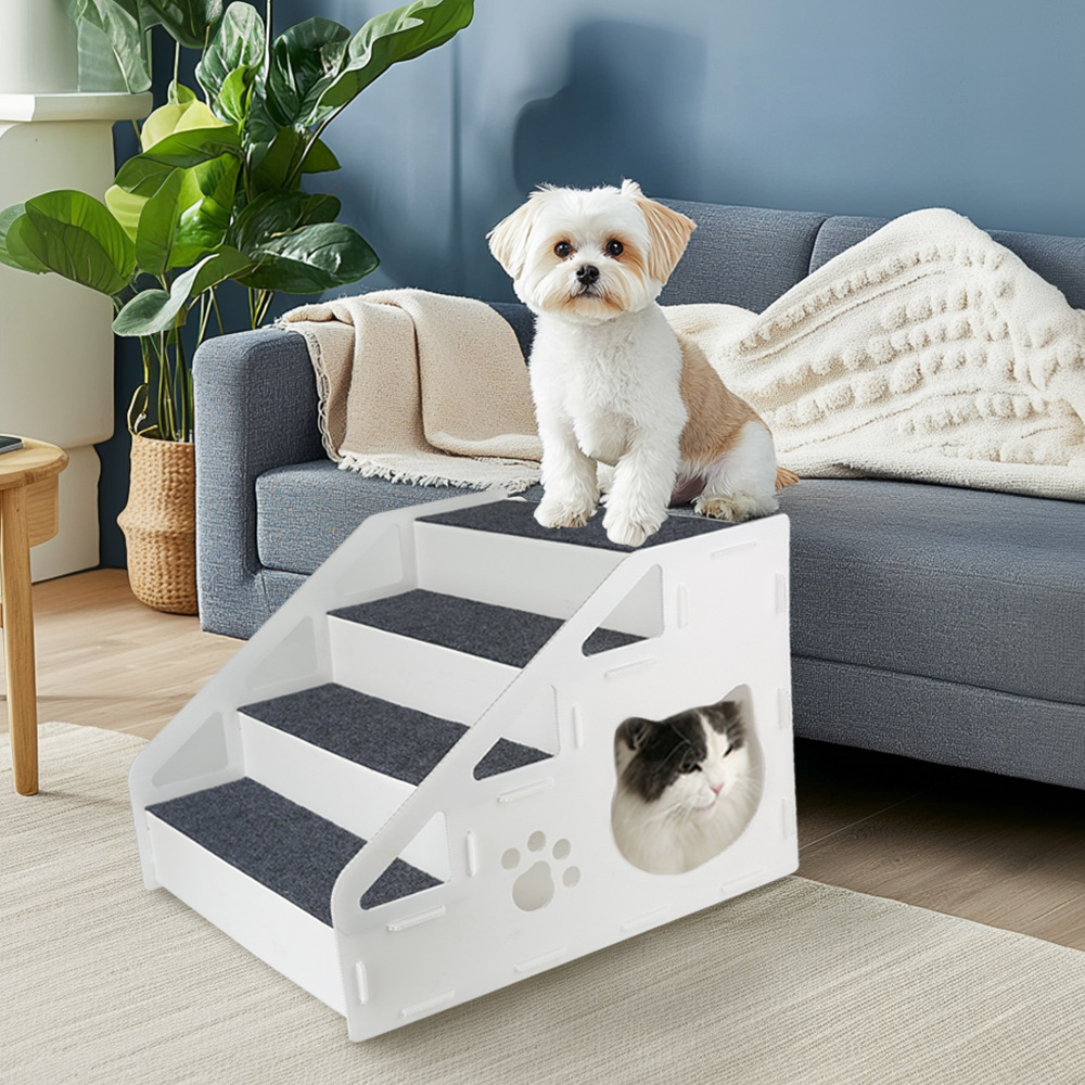 Perro de mascota gatos escalar perro gatos escaleras interiores plegables gruesas antideslizantes sin lavado escaleras al por mayor