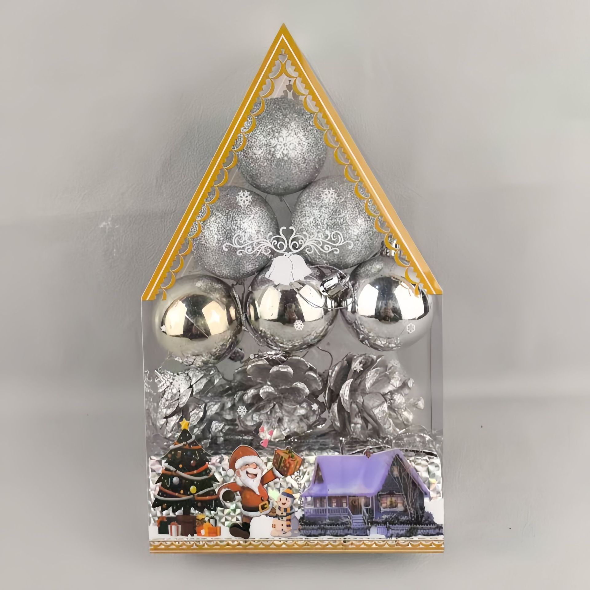 Nuevos adornos de Navidad transfronterizos colgantes de Navidad Bolas de Navidad Set Bolas de Navidad Colgantes de árbol de Navidad Caja de regalo Bolas de Navidad G image 17
