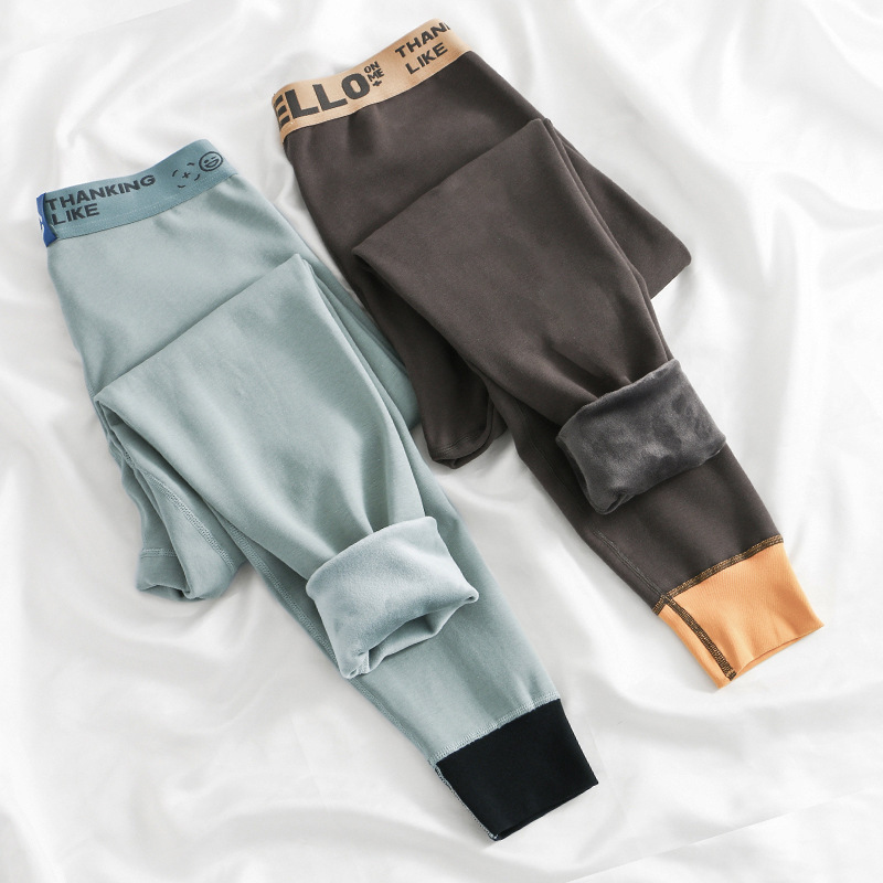 A generation of men's fleece-lined thickened warm pants winter leggings youth velvet pants men's autumn pants P042 A generation of men's fleece-lined thickened warm pants winter leggings youth velvet pants men's autumn pants P042
