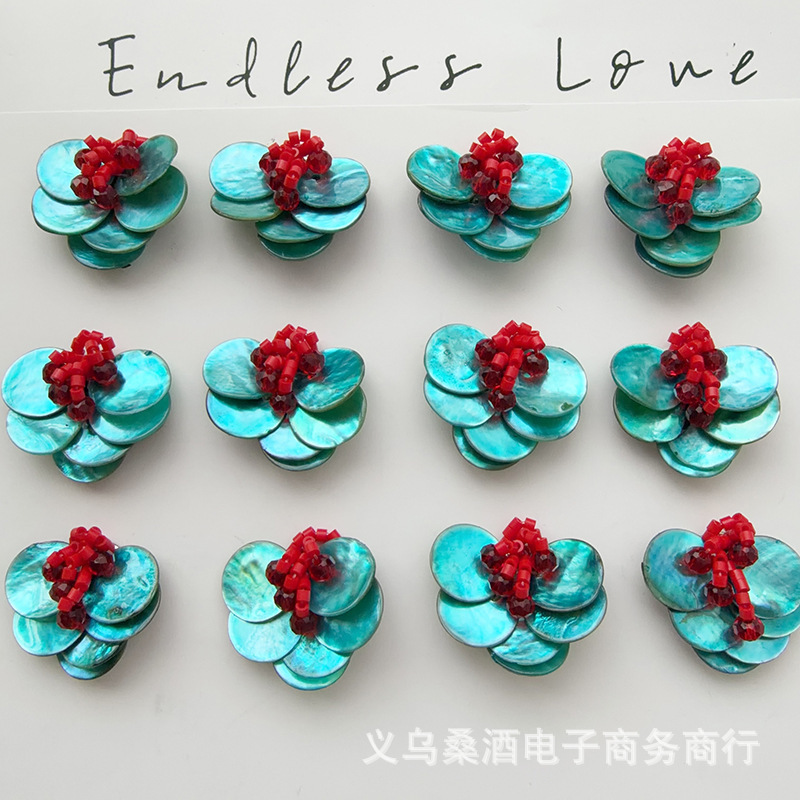 DIY exquisite jewelry with crushed stones and shells, hair accessories, brooches, rings, shoe charms, hat flowers, bag accessories wholesale DIY exquisite jewelry with crushed stones and shells, hair accessories, brooches, rings, shoe charms, hat flowers, bag accessories wholesale
