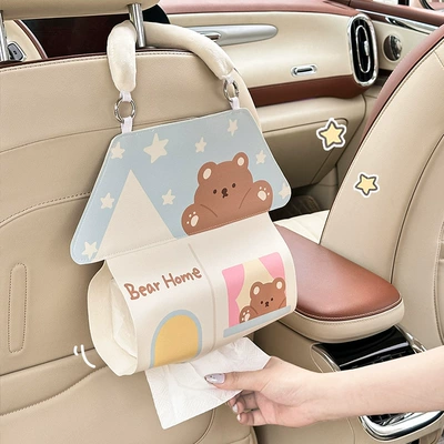 Car tissue box/set | Holder Cartoon Car Interior Decoration