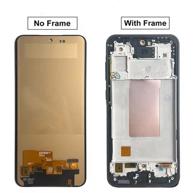Aplicable a Galaxy Samsung A36 / A56 conjunto de pantalla LCD con marco de alta calidad A36 pantalla original