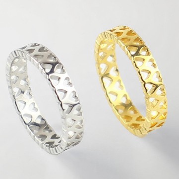 Fashionable sophisticated ring stainless steel heart shaped for men…