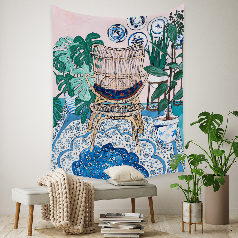 Tapestry Home Cross-border Bohemian Tapestry Room Decoration Wall Cloth Mandala Decoration Cloth Tapestry display picture 88