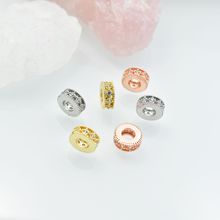 DIY饰品配件 微镶镶钻 钻圈  珍珠隔片  手串串珠 隔片 带钻镂空