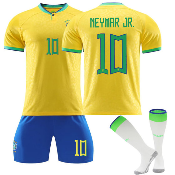 World Cup Argentina No.10 Messi Jersey Brazil Neymar France Mbappe Portugal Ronaldo Jersey