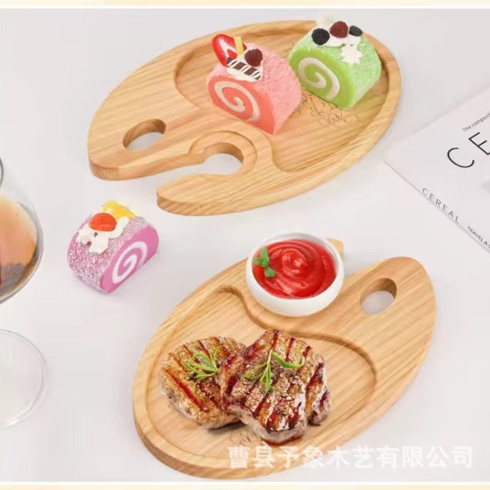 木质托盘家用水果甜品木盘厨房切菜砧板红酒杯装饰盘芝士奶酪盘