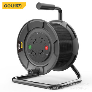 Deli DL8830S-15 Engineering Wiring Panel 4-position 30m1.5 Wire Diameter Cable Panel with 16A Jack