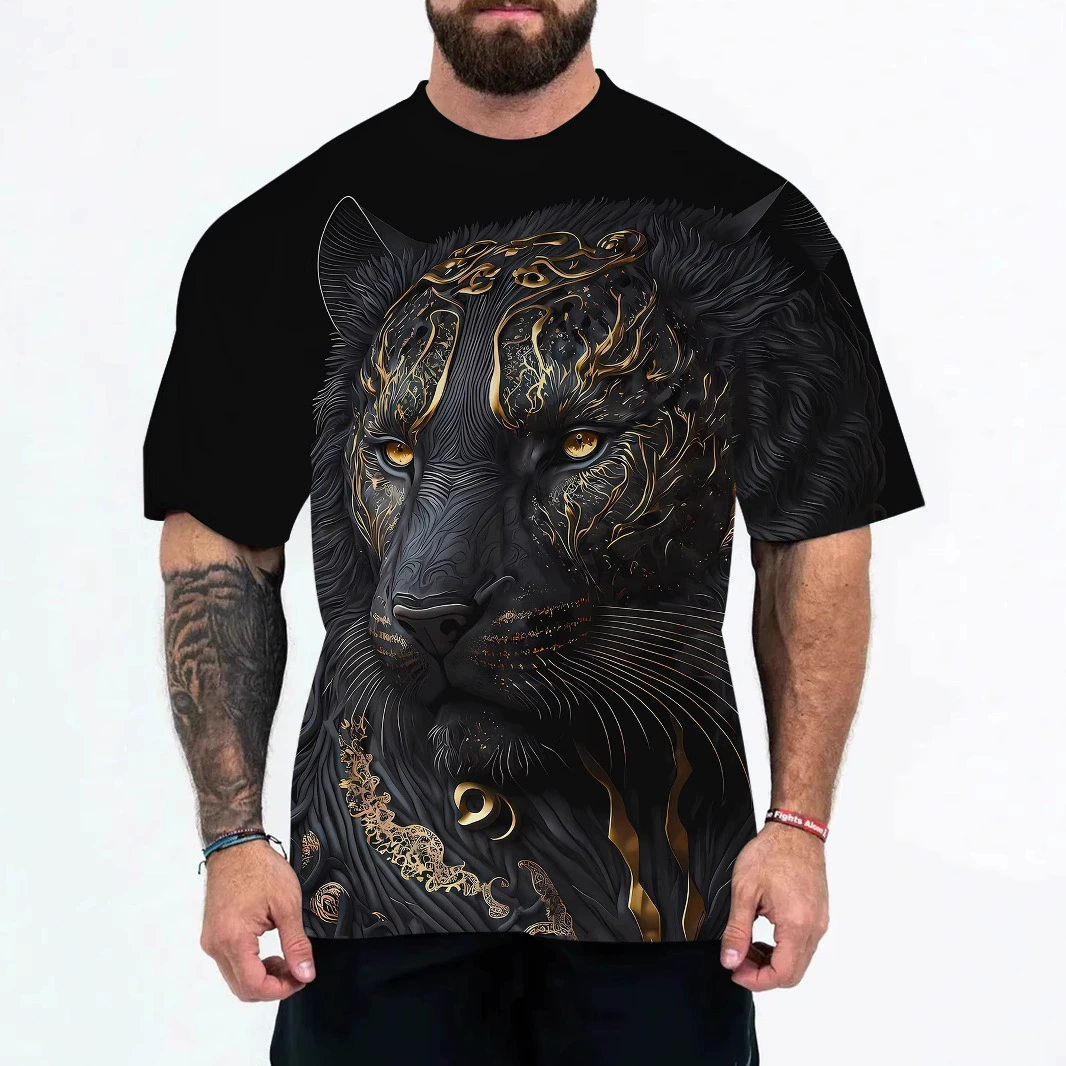 2025 трансграничная 3D цифровая печать европейские и американские мужские футболки модные короткие рукава