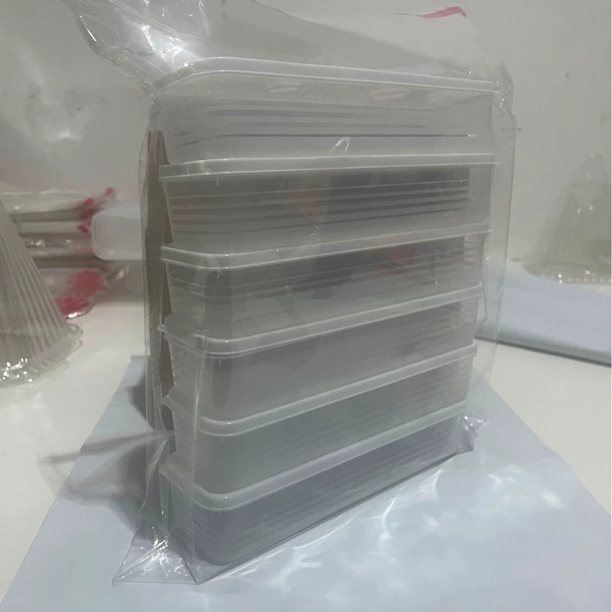 [跨境面条收纳盒厨房冰箱密封保鲜收纳盒带盖杂粮意面葱姜蒜等专用]