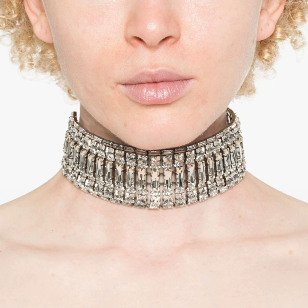 AliExpress продает горячее геометрическое ожерелье, легкое роскошное, нишевое модное, премиум-класса, стразовая шея, преувеличенный дизайн, украшение