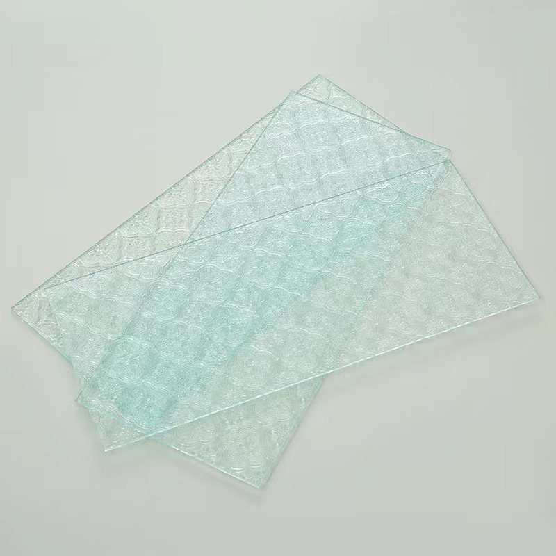 玻璃原片海棠花钢化玻璃复古装修窗户水晶艺术厂家批发透光彩釉