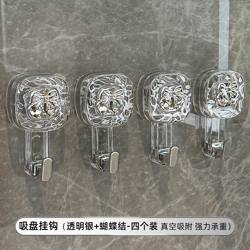 Gancho de ventosa giratoria fuerte vacío sin perforación fuerte gancho adhesivo de carga puerta de cocina detrás de la pared del baño