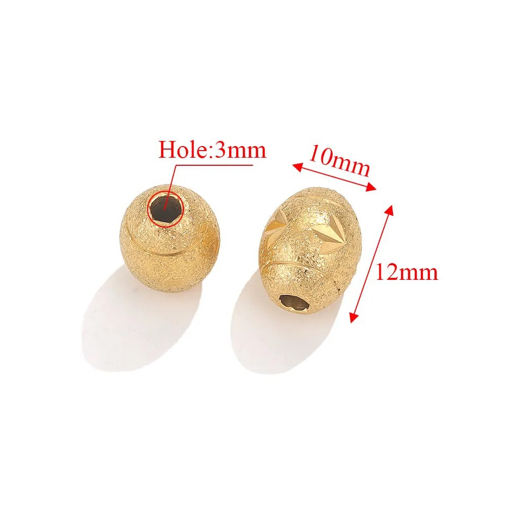 Acero inoxidable esmerilado perforación de perlas de tubo perforación de perlas de tubo largo perlas de acero DIY accesorios de joyería hecha a mano