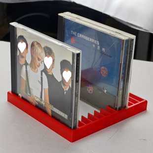 Cd Disc Storage Rack Can Hold 12 Compartments Desktop Simple Direct Sales Manufacturer One Piece Hot Sale Cross-Border Wholesale