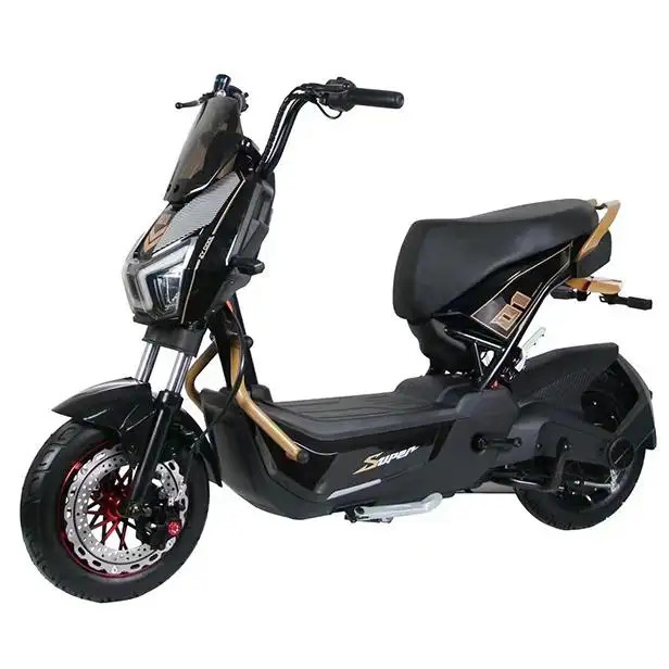 Mayorista nuevo pedaleo adulto motocicleta de batería motocicleta eléctrica de alta velocidad larga duración litio motocicleta eléctrica de dos ruedas