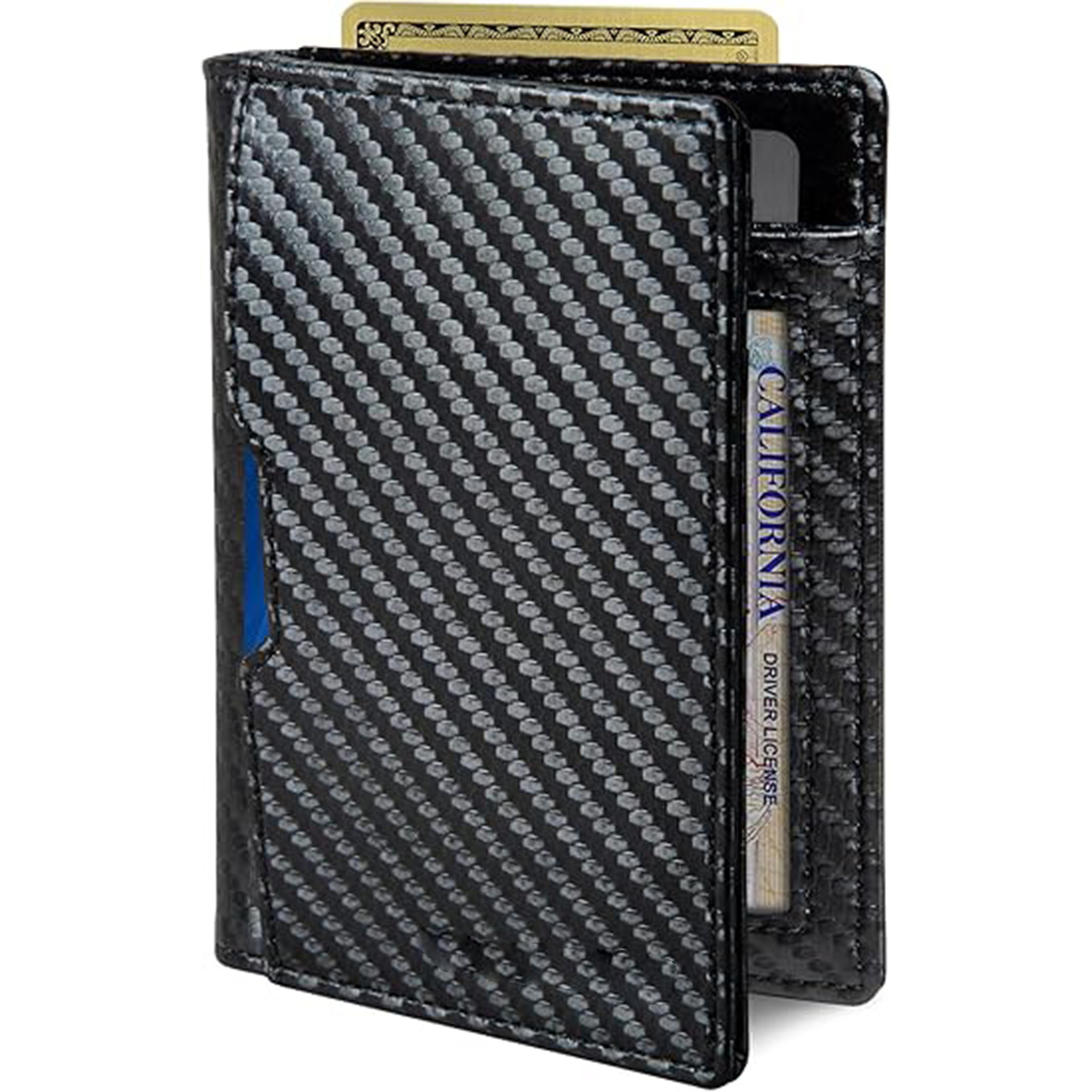 Amazon RFID antirrobo cepillo de tarjetas de extracción bolsa de tarjetas de almacenamiento multi tarjeta cubierta de tarjetas de cuero doble billetera de cuero comercial