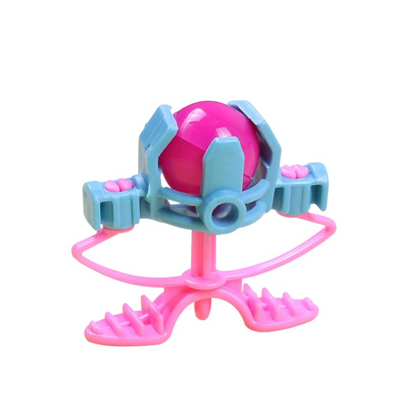 Candy -colored small ball toys Children cartoon solid color plastic ejection small ball ejection machine game party