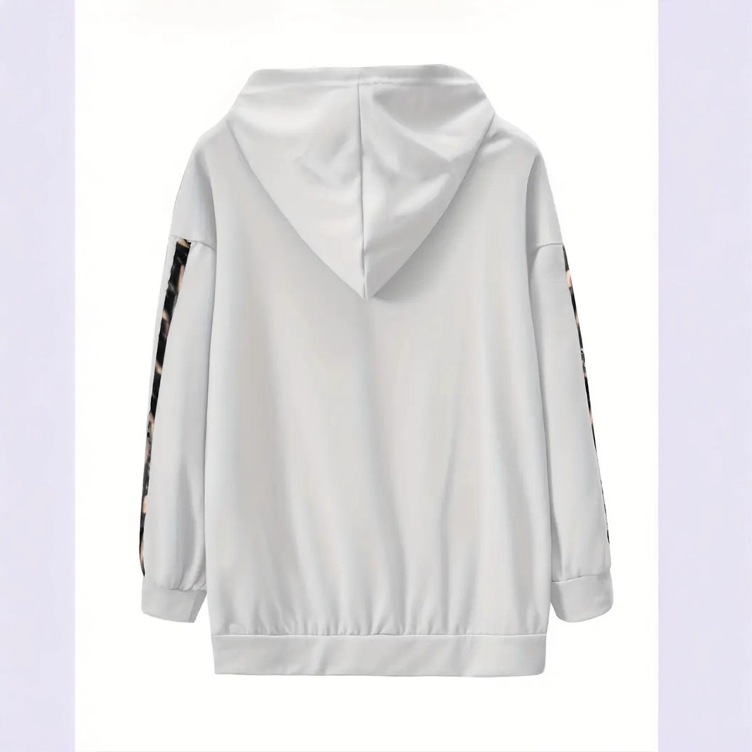 Lässiges Zweiteiler-Set für Damen – Langärmliger Pullover mit Streifen und passende Hose (S-XXL, Polyestermischung, bequemes Streetwear-Outfit)_voghion.com