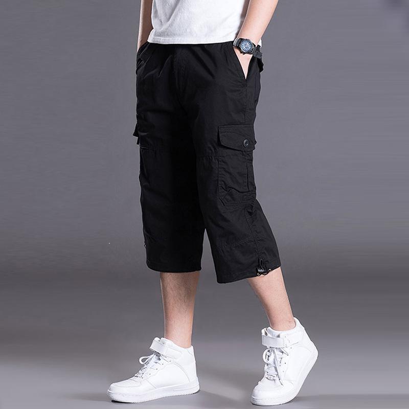 Pantalones cortos casuales para hombre, estilo coreano, deportivos, holgados, talla grande, para trabajo, verano, tipo harem, tres cuartos. image 4