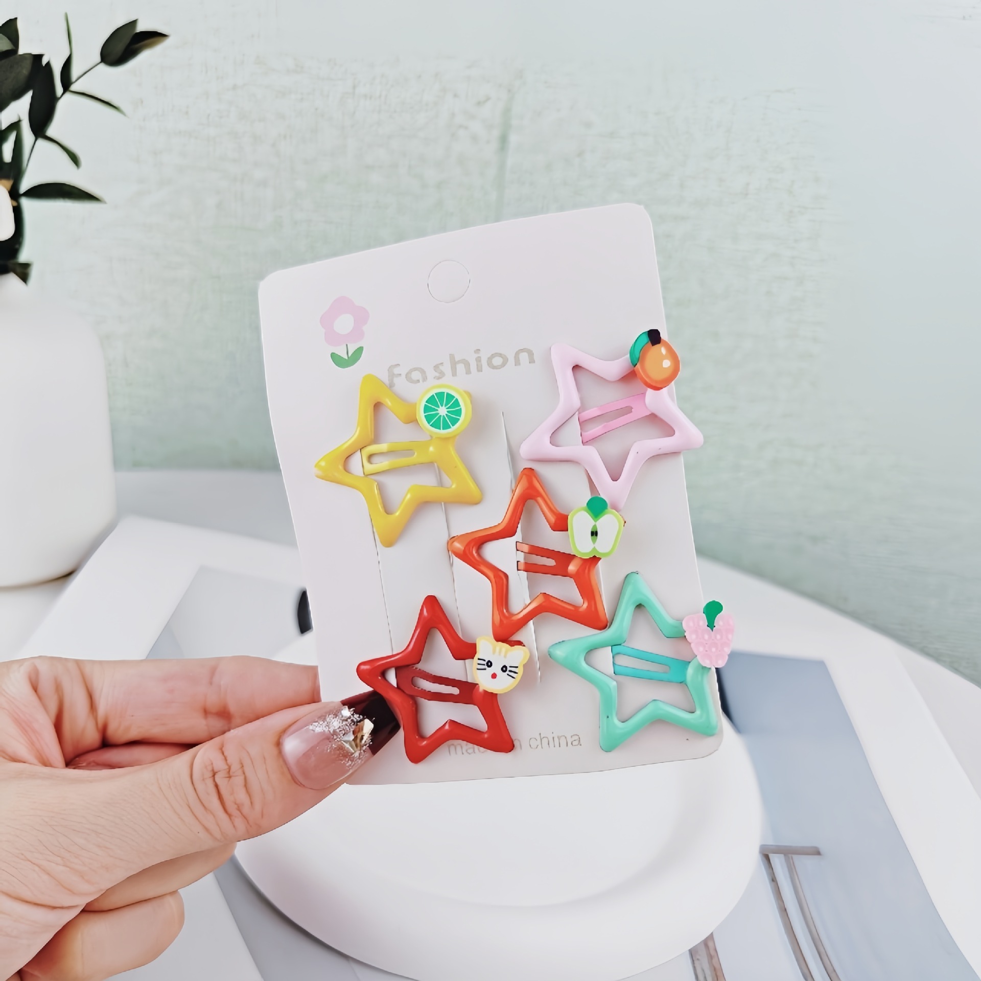 Niños clip de cabello niñas clip de dibujos animados clip de peluquete pinza pin