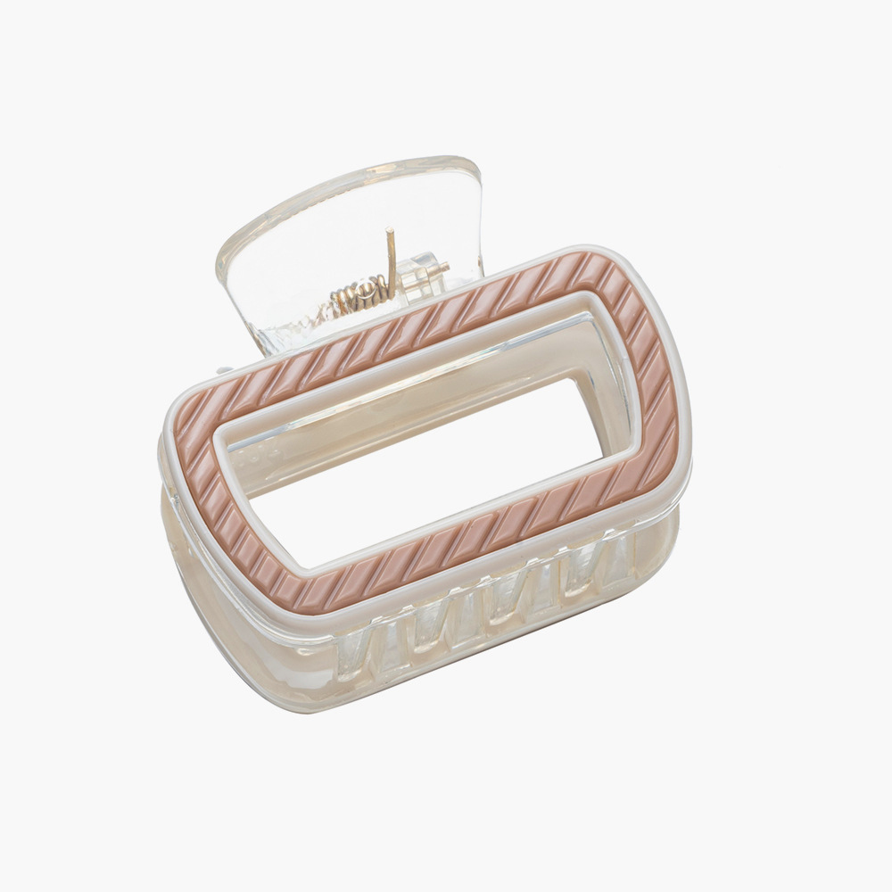 5.5cm small size hair clip half tie hair striped hairpin children's hair volume less hair clip simple plate hair grip headdress factory_voghion.com