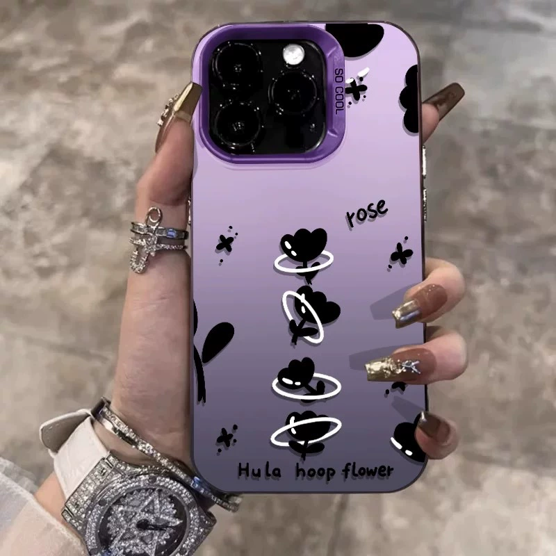 Гибкий обод для хула-хуп подходит для Apple 15 цвет серебристый iPhone14pro креатив 13/11promax матовый 16 защитный чехол