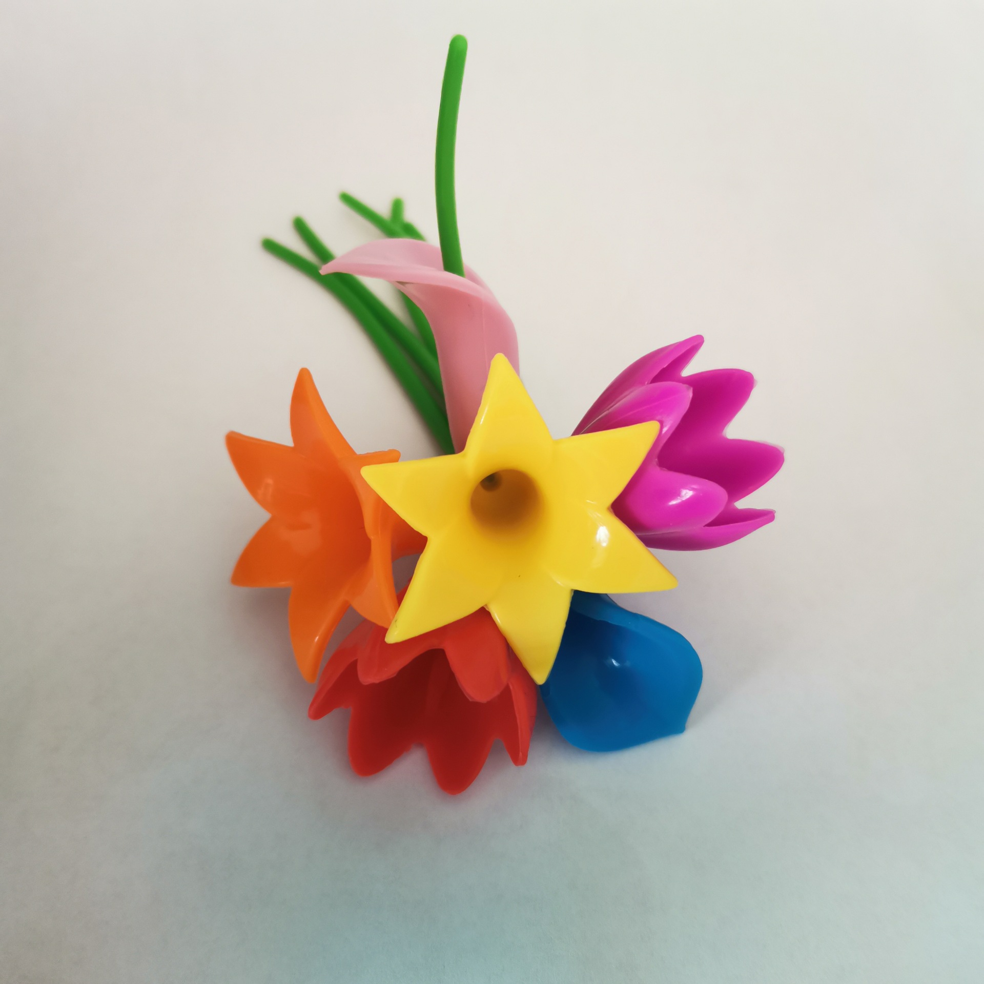 B형 6색 OPP 포장 * 꽃 모양 마커