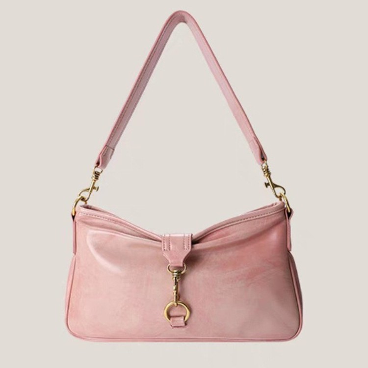 2026 Trendy New Korean Style Versatile Retro Baguette Bag Niche Design High-End Texture Shoulder Underarm Bag - Thumbnail 3