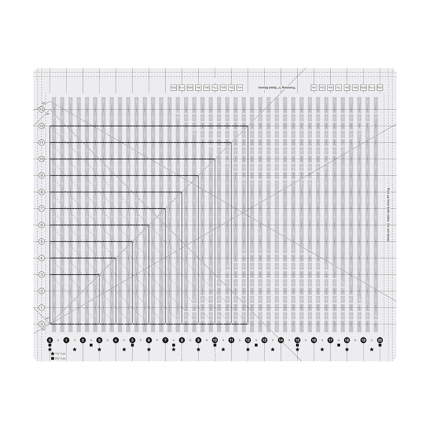 Regla XL a rayas Regla XL Agarre antideslizante Tiras de tela acrílica de gran tamaño cortadas, cosidos, hechas a mano