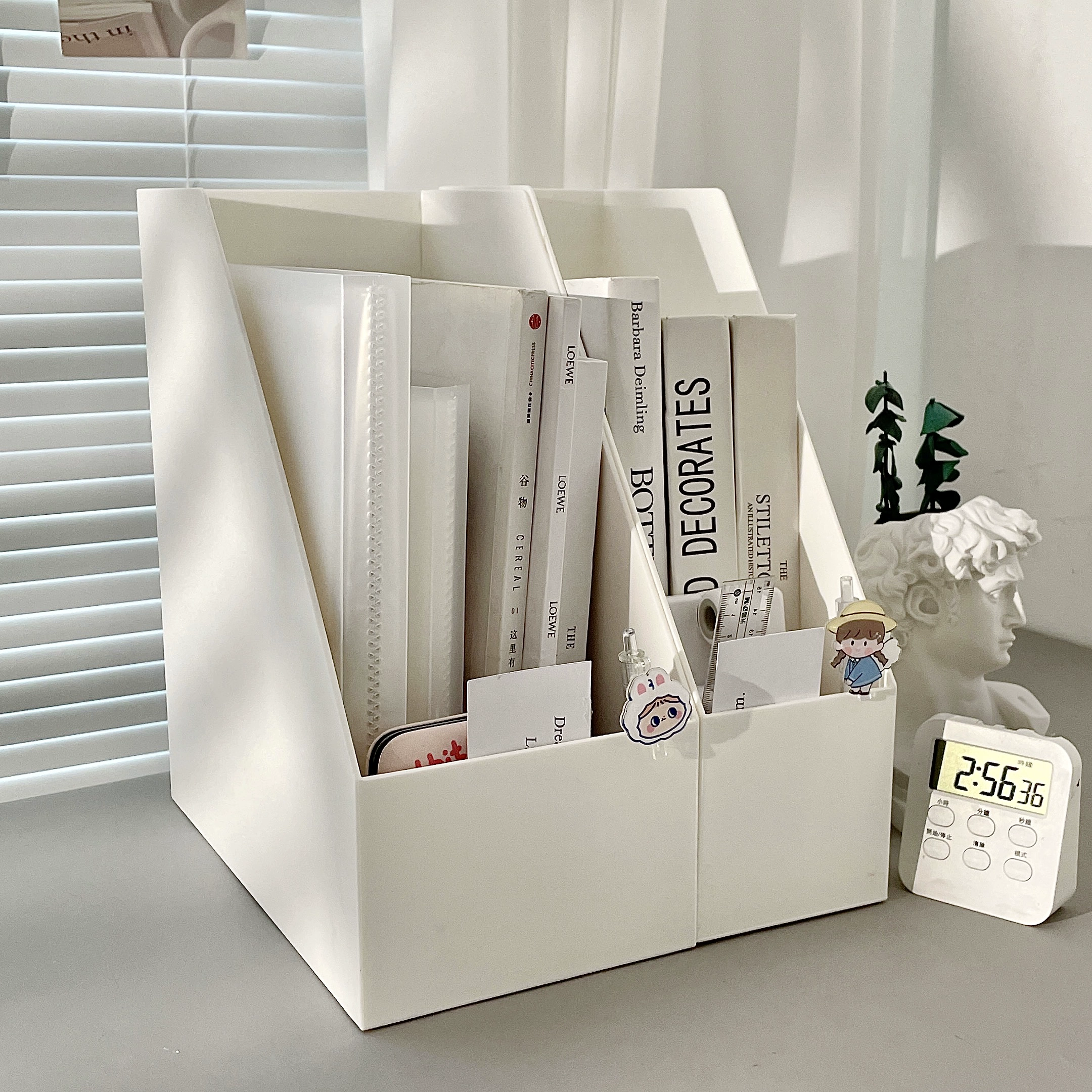Простая книжная подставка для документов Настольная коробка для хранения